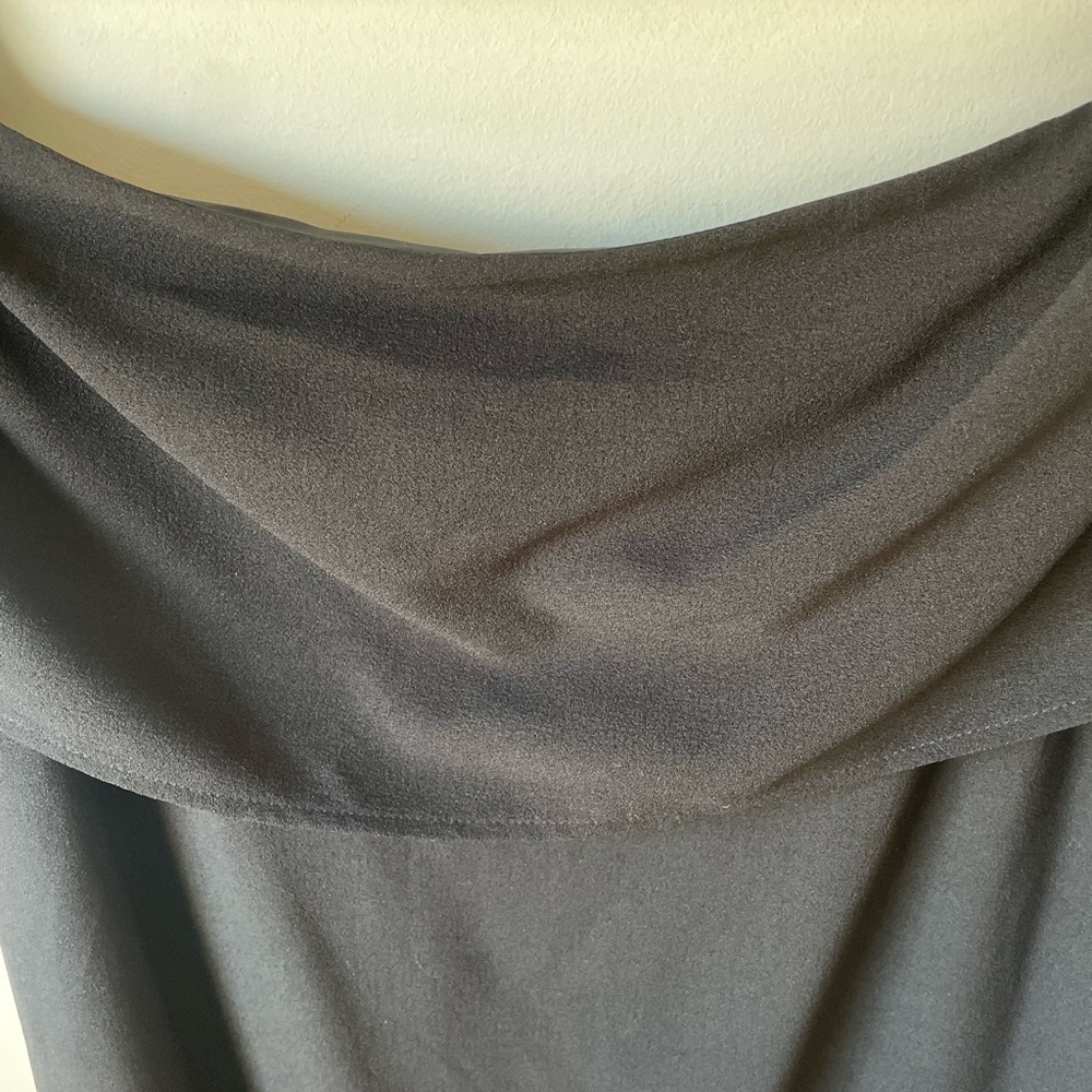 Charles Henry NWT Women Black Solid Off the Shoulder Cocktail Dress Size XL - Picture 3 of 6